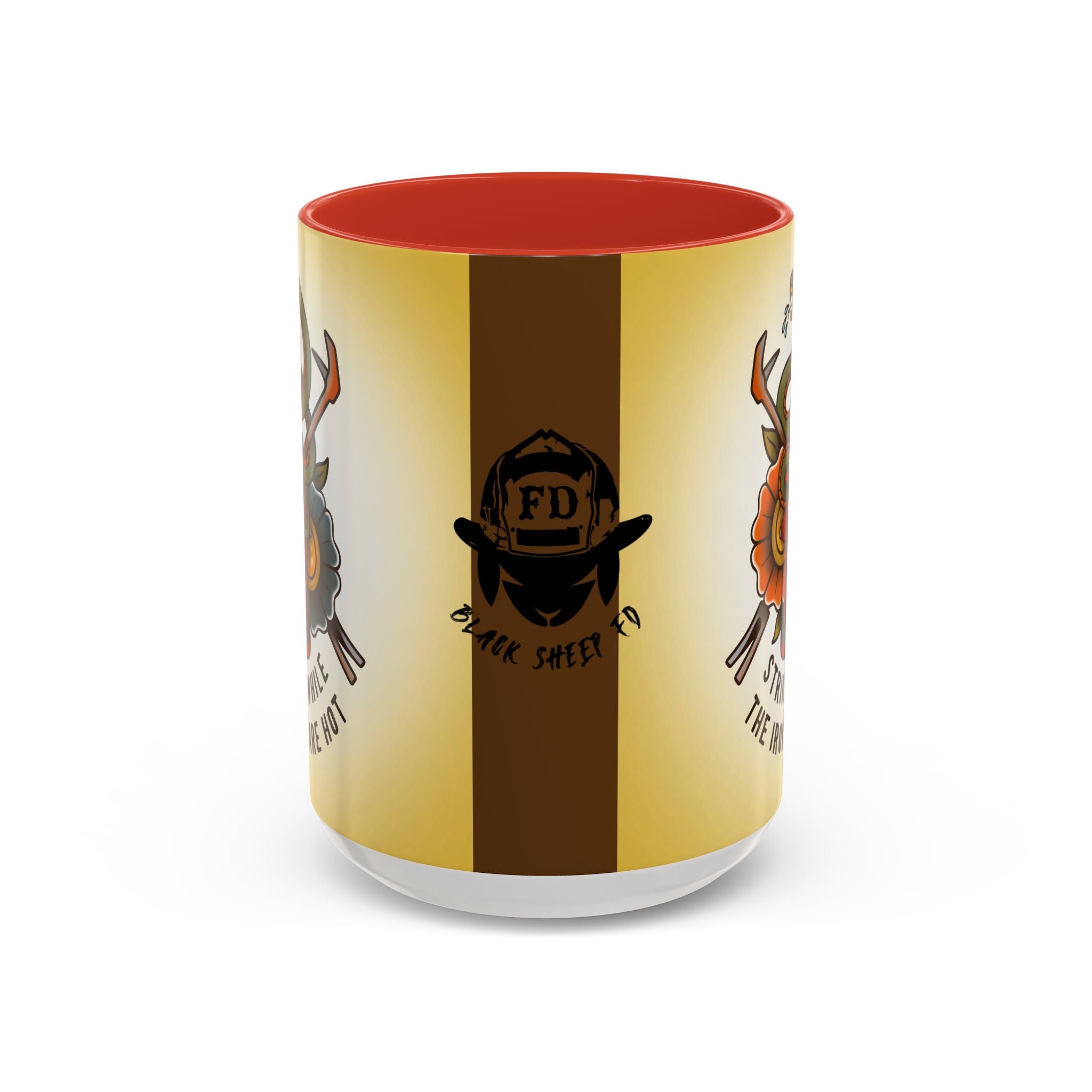 Black Sheep "Strike While The Irons Are Hot" Premo Artwork Coffee Mug (Brown/Black Accents)
