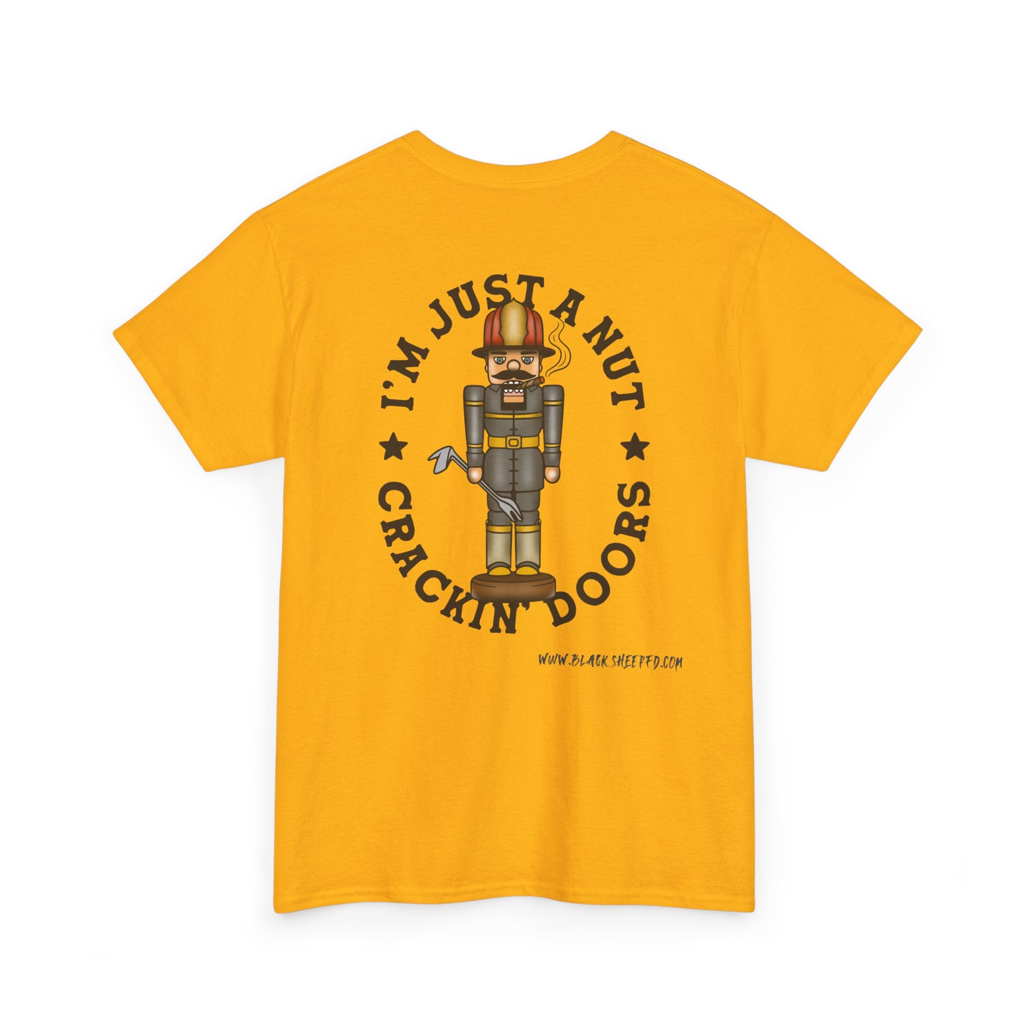 Nutcracker Tee – “I’m Just a Nut Crackin’ Doors” Holiday Graphic Shirt