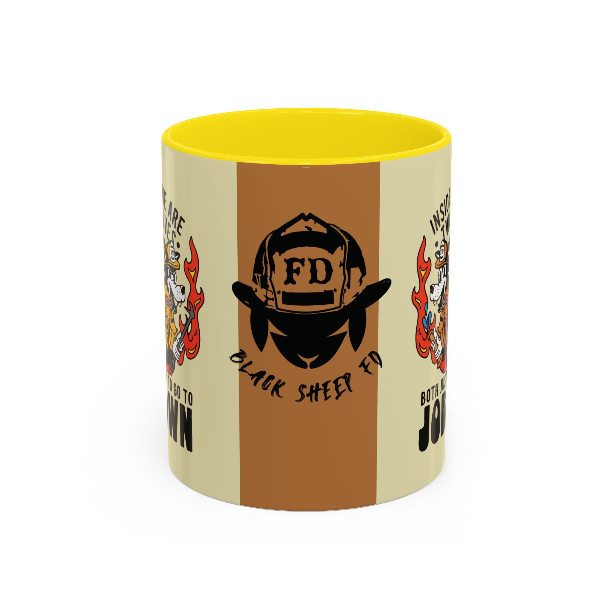 "My Two Wolves Just Want To Go To Job Town" Coffee Mug