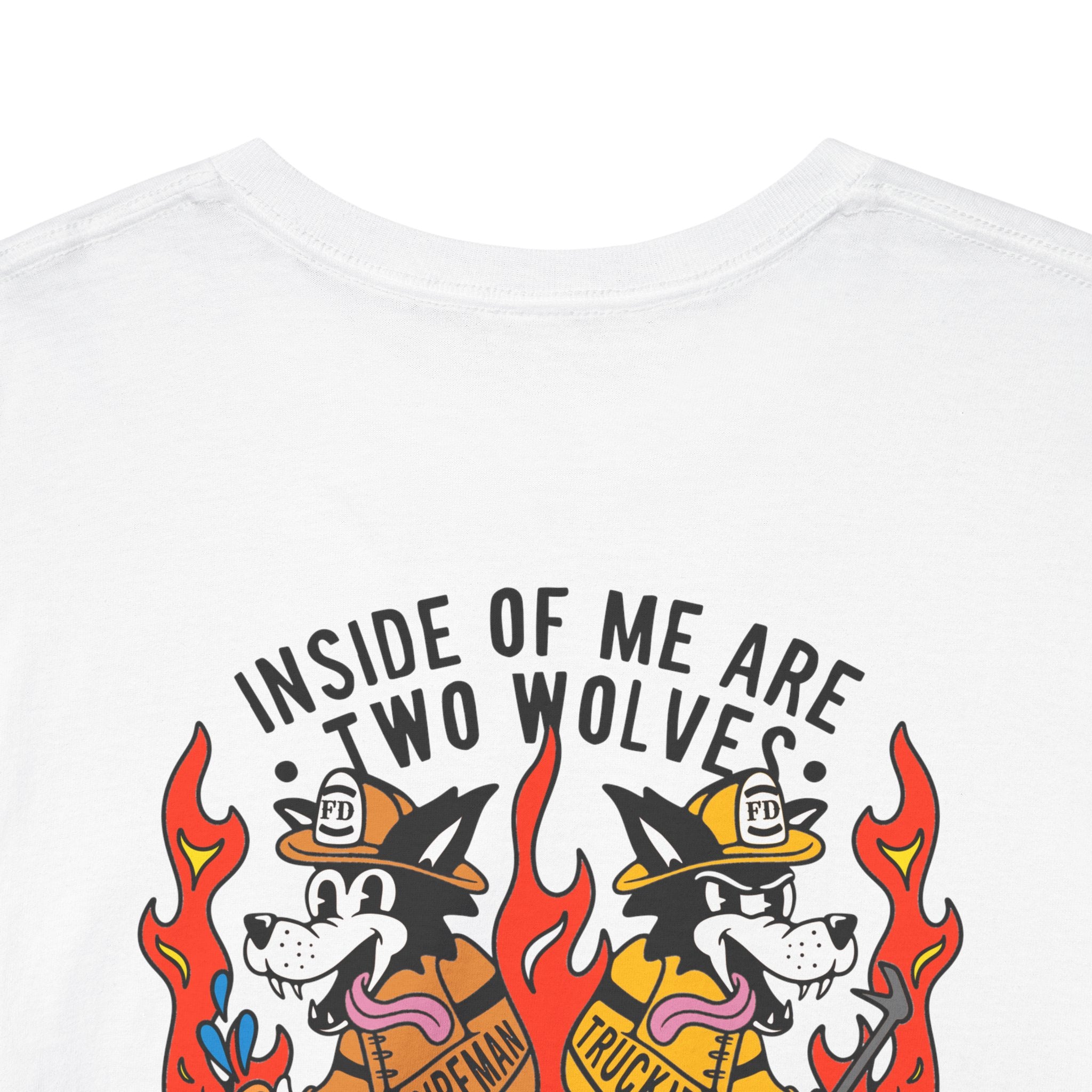 "Inside of Me Are Two Wolves" Heavy Cotton Style Tee