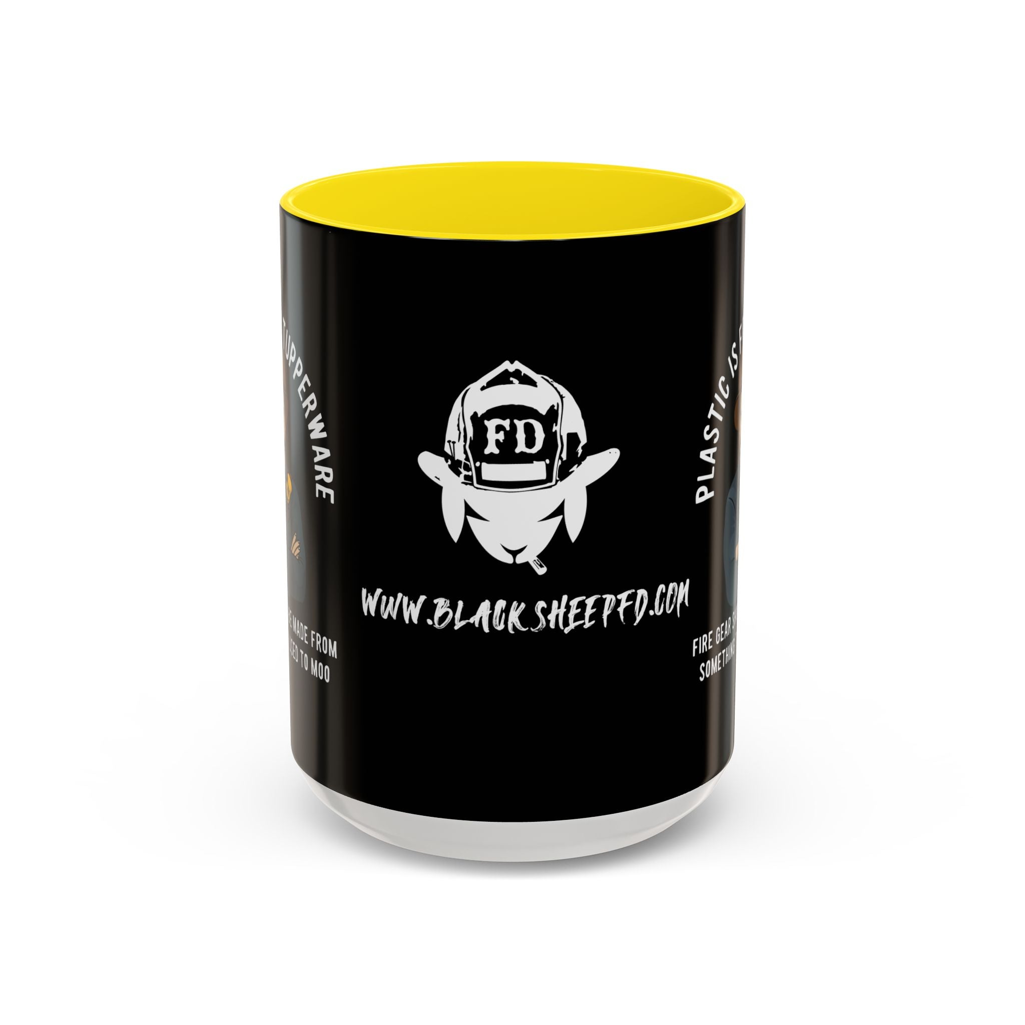 Black Sheep "Plastic Is For Tupperware" Premo Artwork Coffee Mug