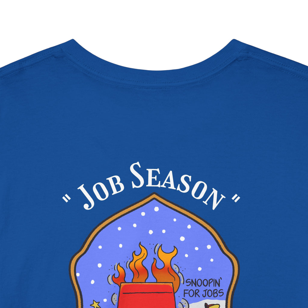 "Snoopin' For Jobs" Snoopy Firefighter Christmas Tee