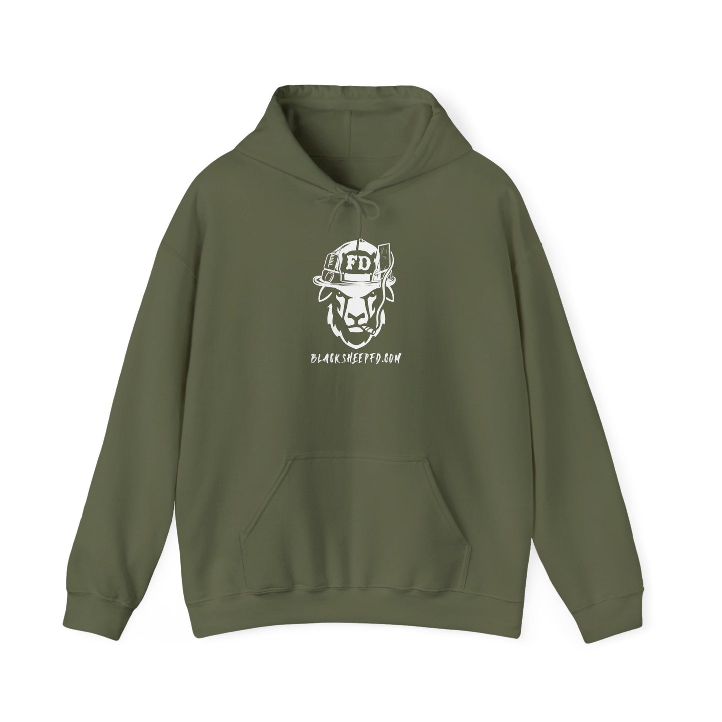 Firefighter Skull "Still Playing with Fire" Hoodie, Unisex Heavy Blend Sweatshirt