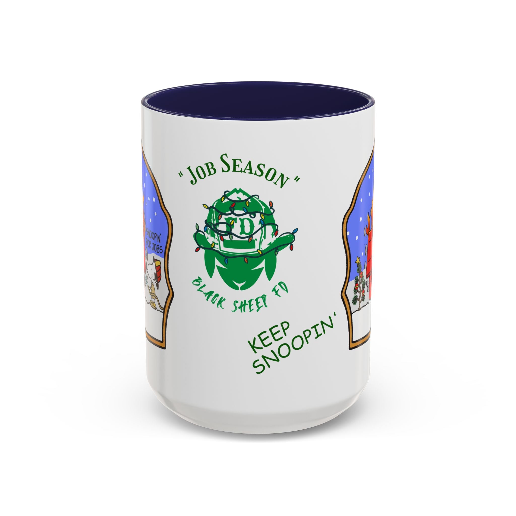 Job Season 'Keep Snoopin'' Accent Coffee Mug 15oz