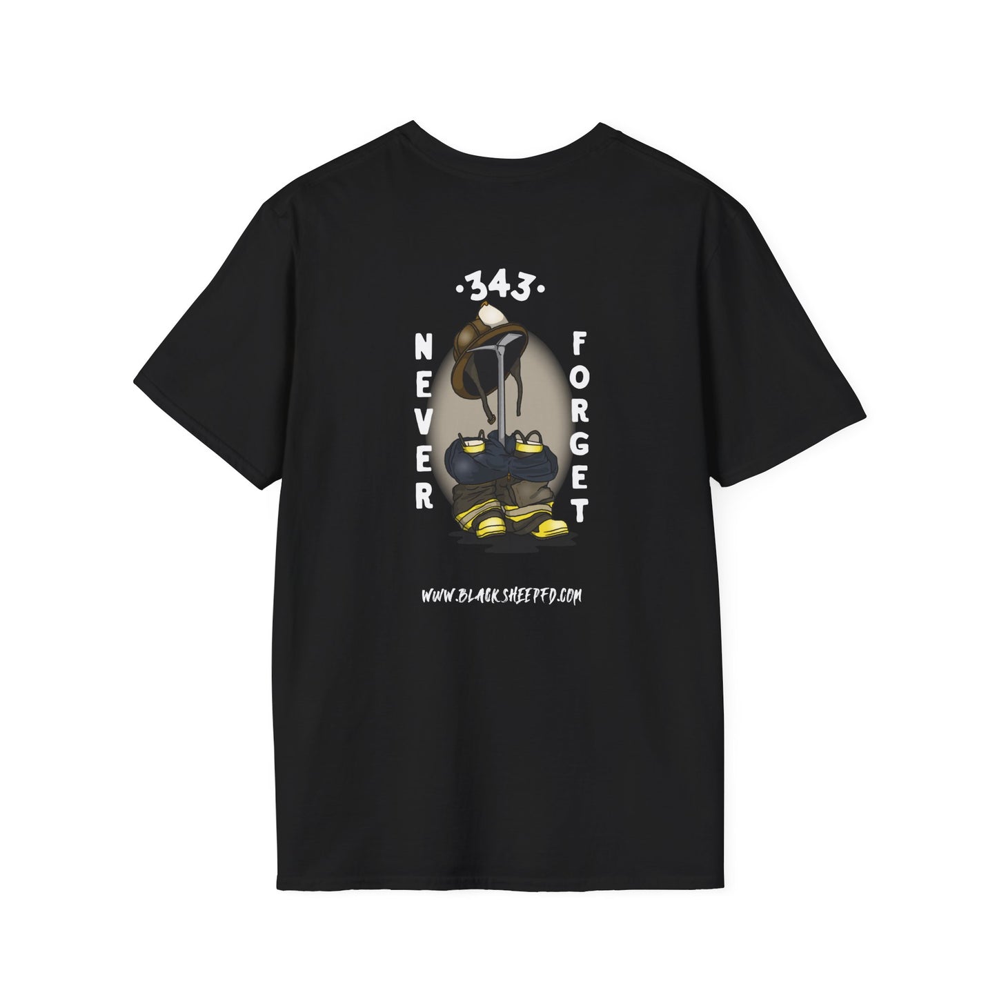 343 Never Forget Memorial Graphic Tee