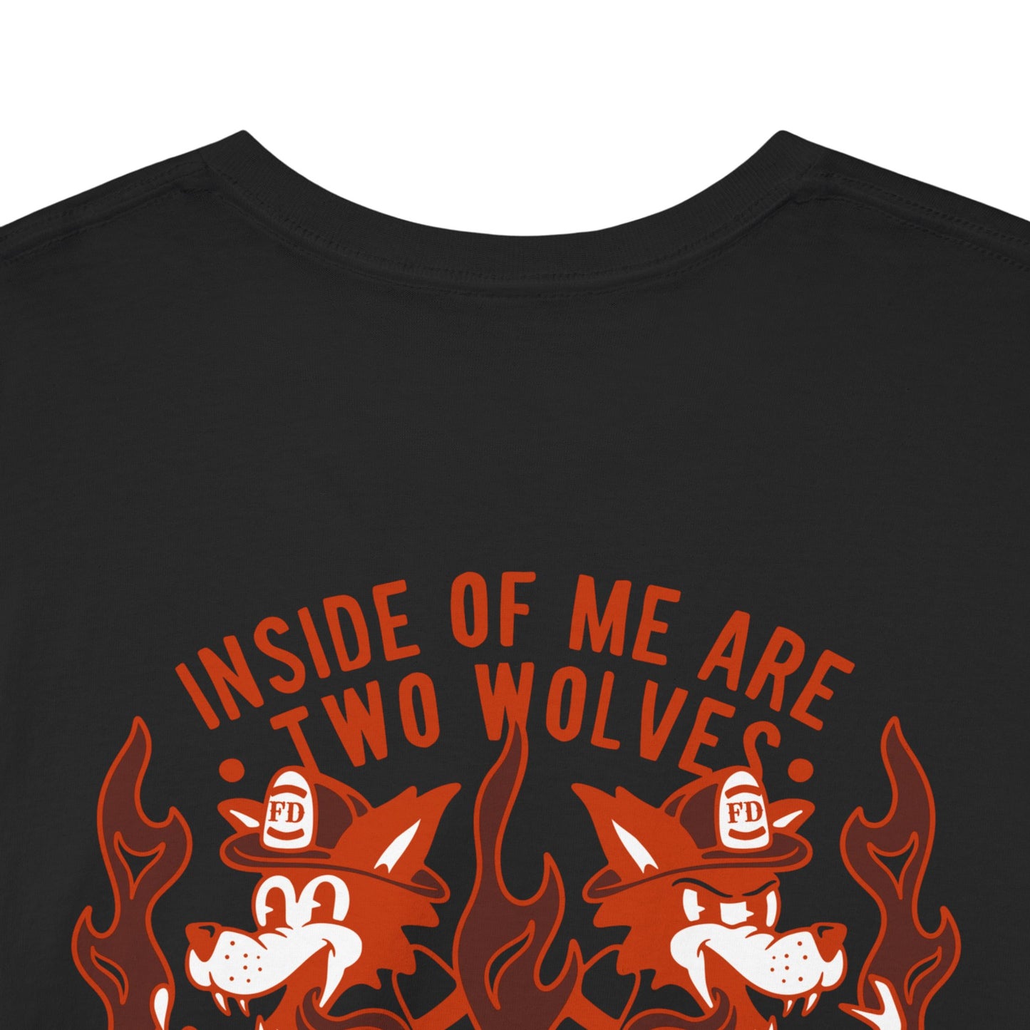 Job Town Wolves “Inside of Me Are Two Wolves” Retro Coloration Tattoo Shirt