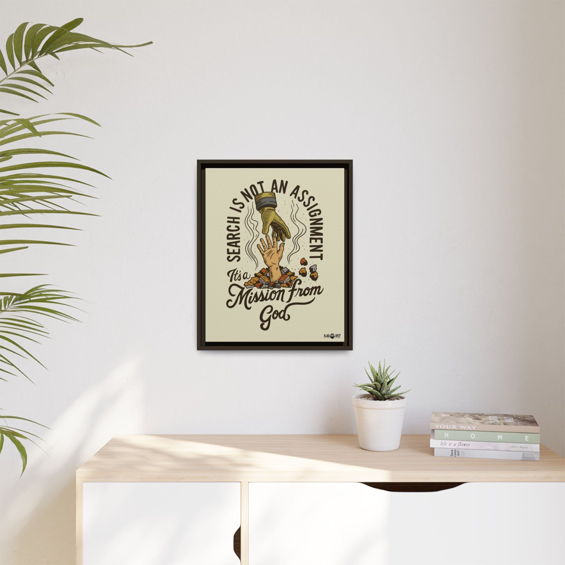 Black Sheep "More Than An Assignment" Framed Canvas Art by M.Premo