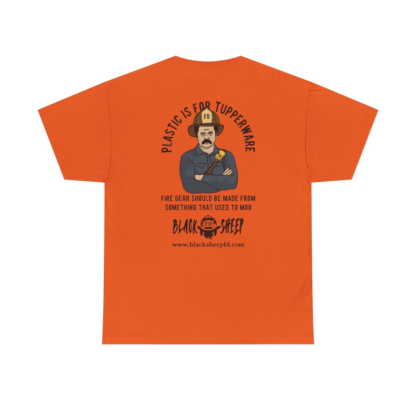 Black Sheep "Plastic Is For Tupperware" Heavy Tee