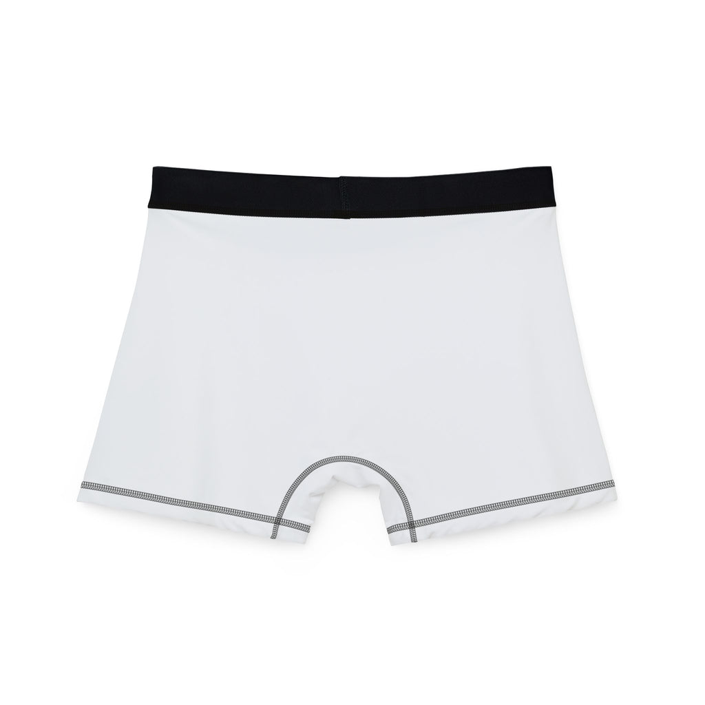 Men's Boxer Briefs with Set of Married Irons Wrapped in "Forged in The Flames" Banner