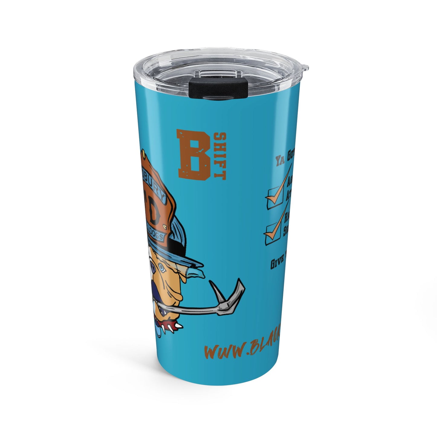 Firefighter Sudbury Bulldogs 20oz Tumbler — "B Shift" Cup