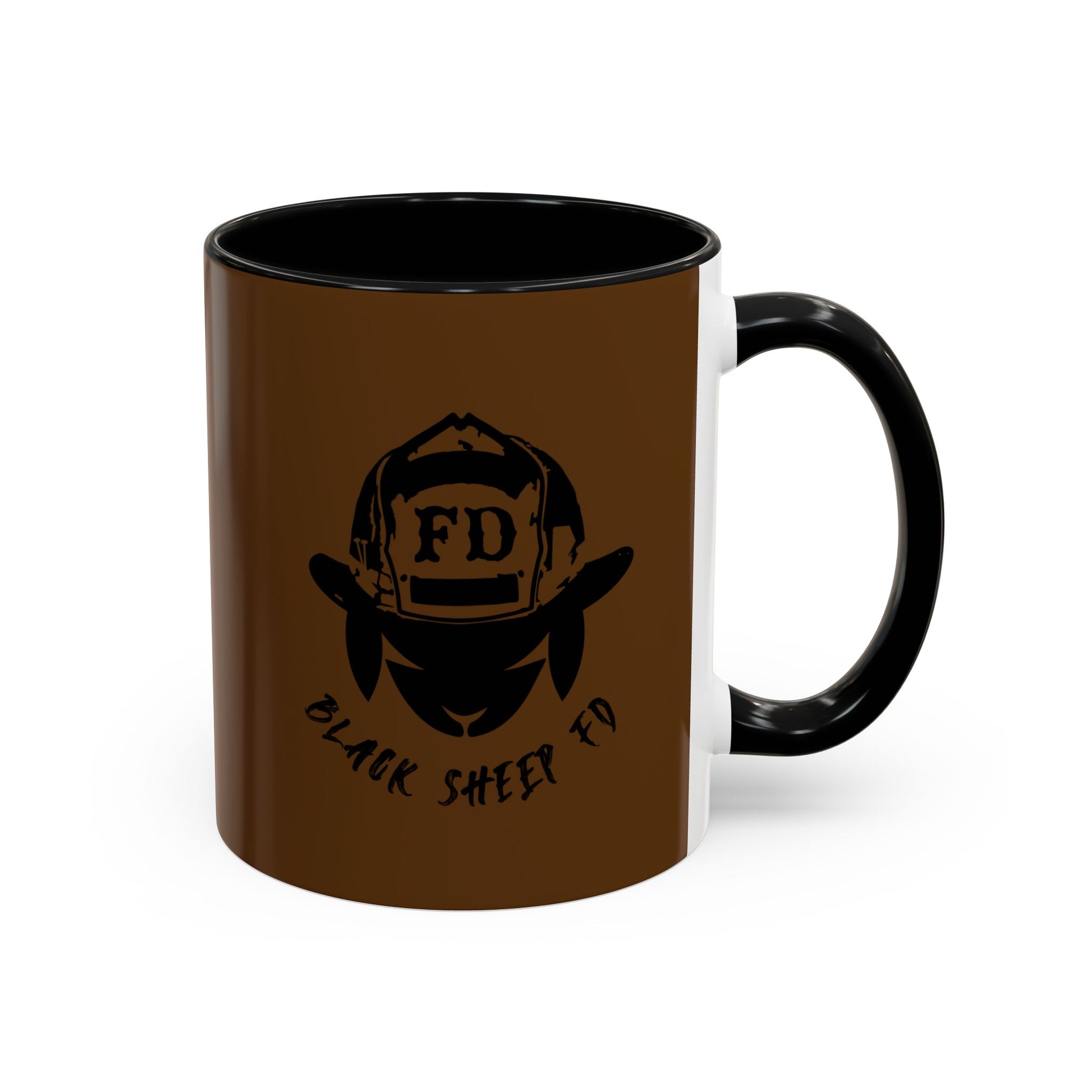 Black Sheep "Plastic Is For Tupperware" Premo Artwork Coffee Mug (Brown/Black Accents)