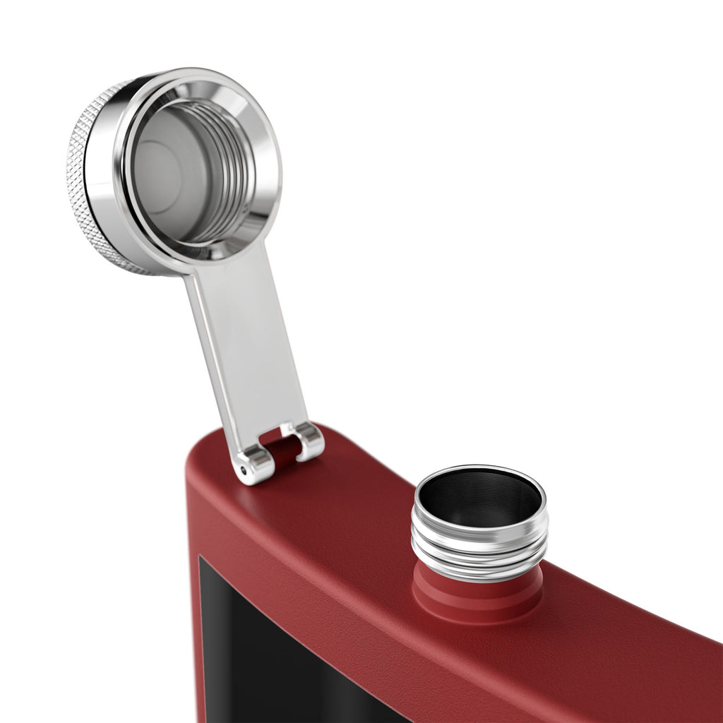 6oz Stainless Steel Flask — Black Sheep 'FTMP PTB' Knuckle Tattoo Design