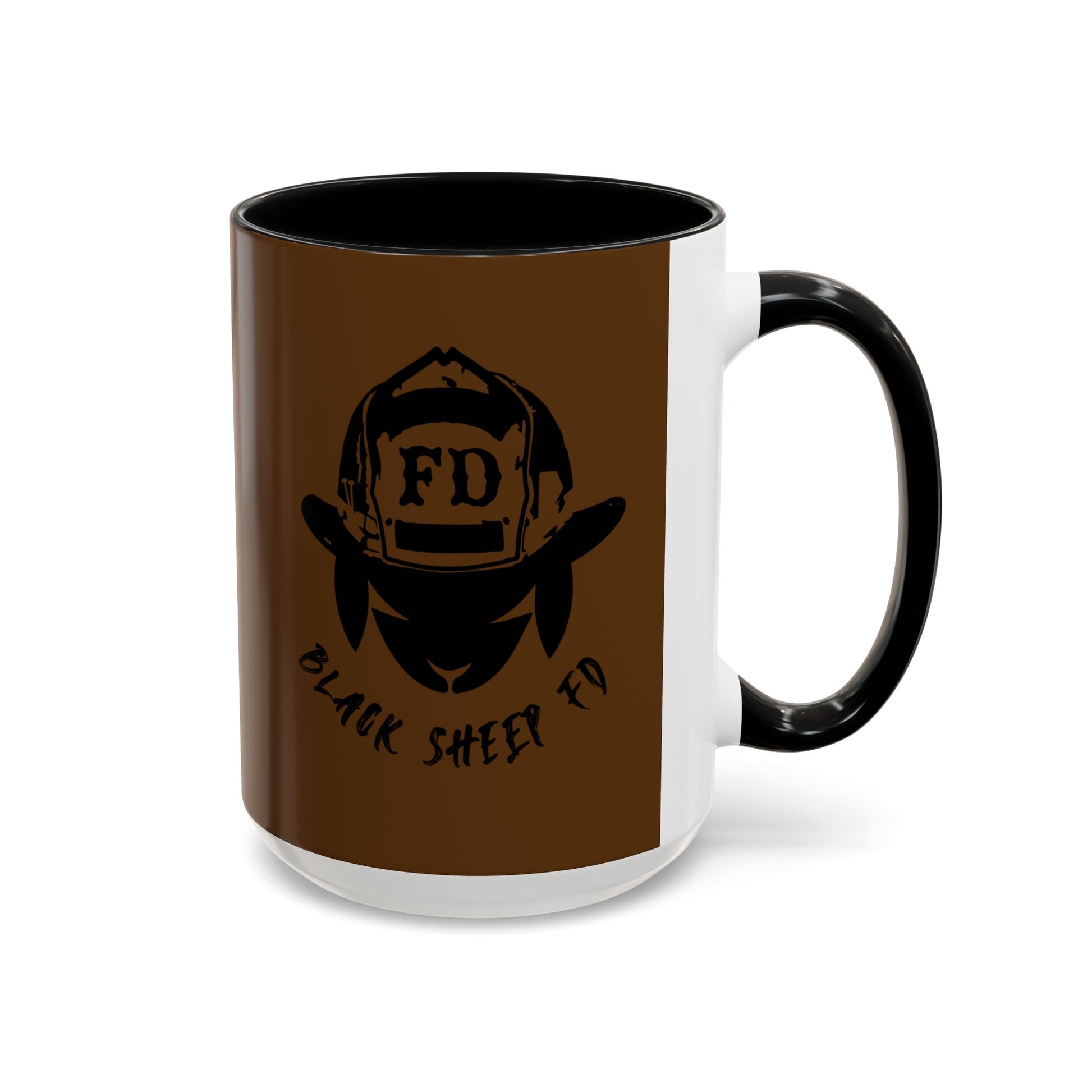 Black Sheep "Plastic Is For Tupperware" Premo Artwork Coffee Mug (Brown/Black Accents)