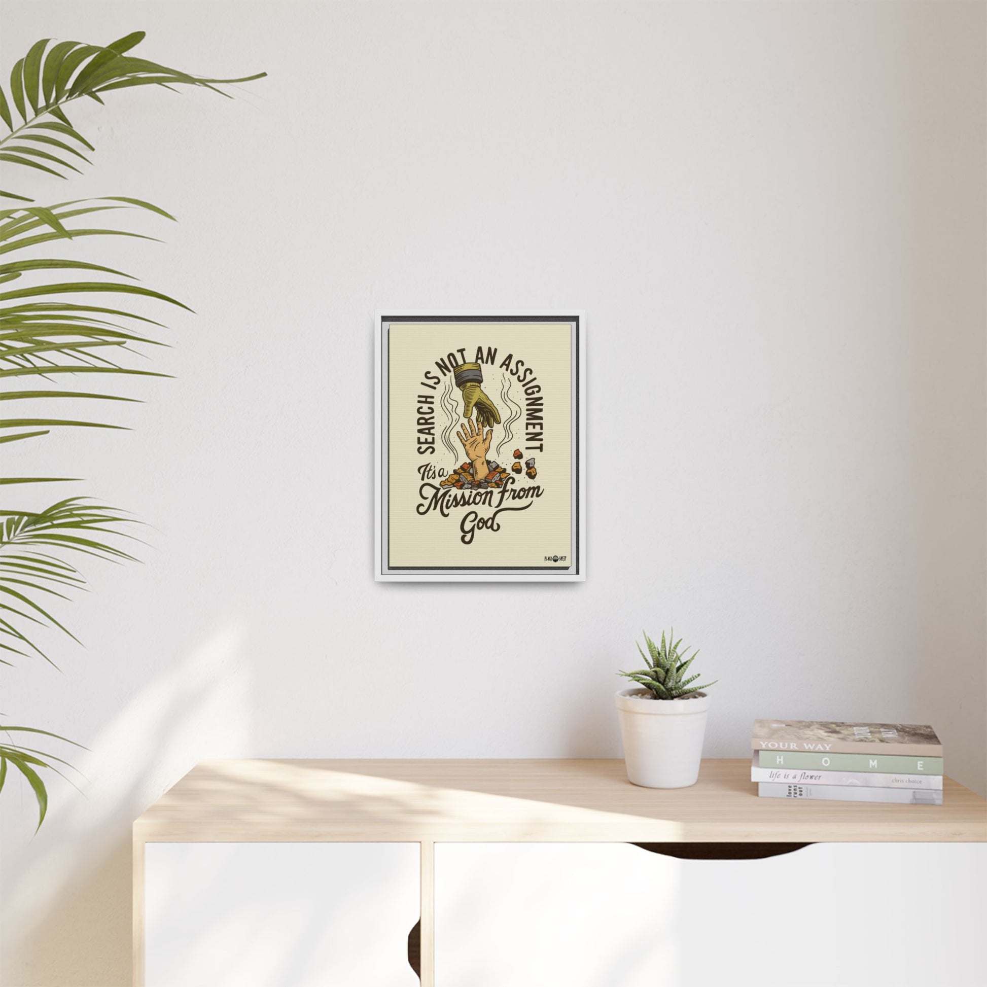 Black Sheep "More Than An Assignment" Framed Canvas Art by M.Premo