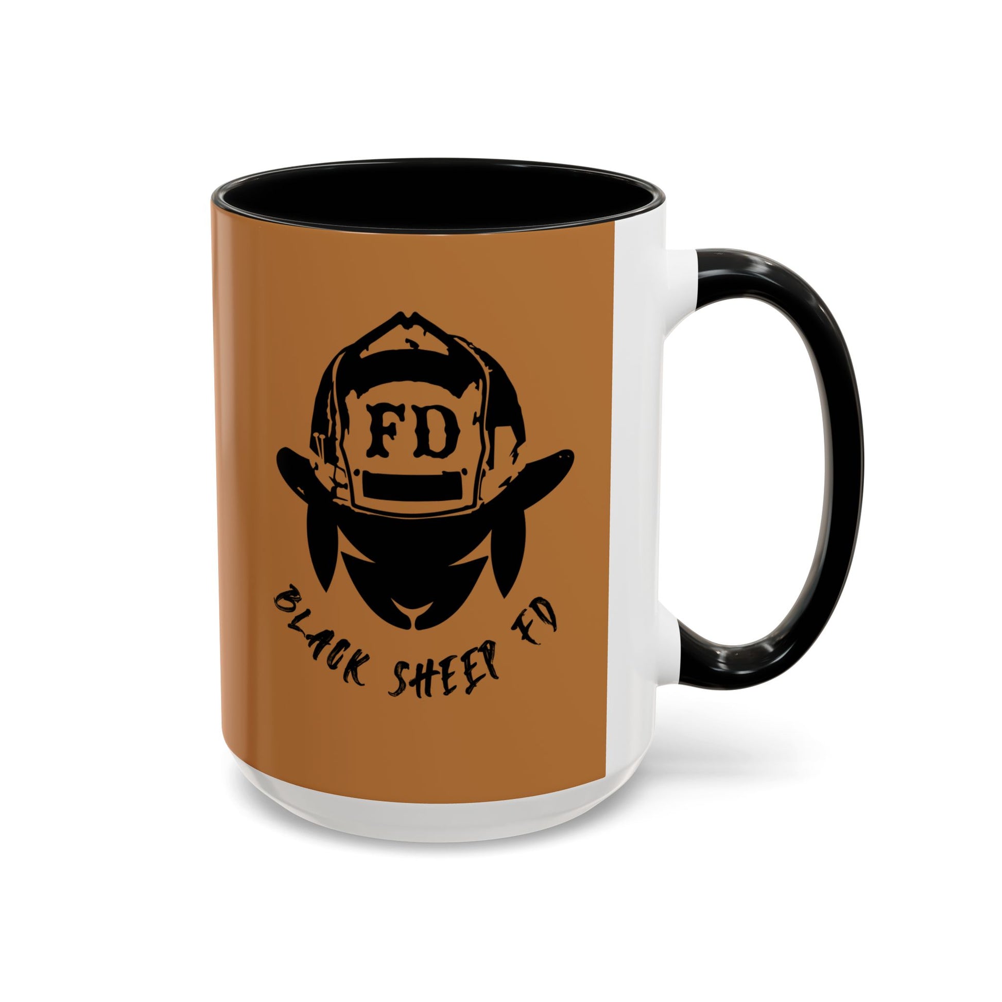 Black Sheep "Peace & Quiet" Premo Artwork Coffee Mug (Brown/Black Accents)