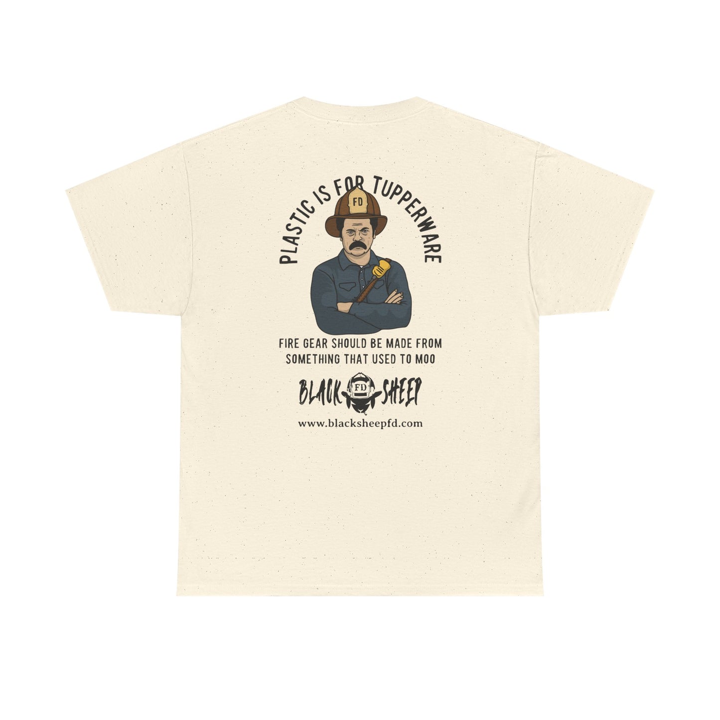 Black Sheep "Plastic Is For Tupperware" Heavy Tee