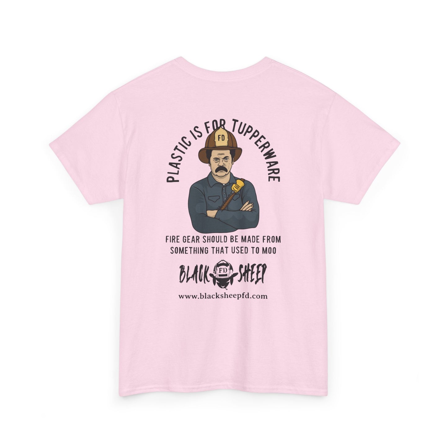 Black Sheep "Plastic Is For Tupperware" Heavy Tee