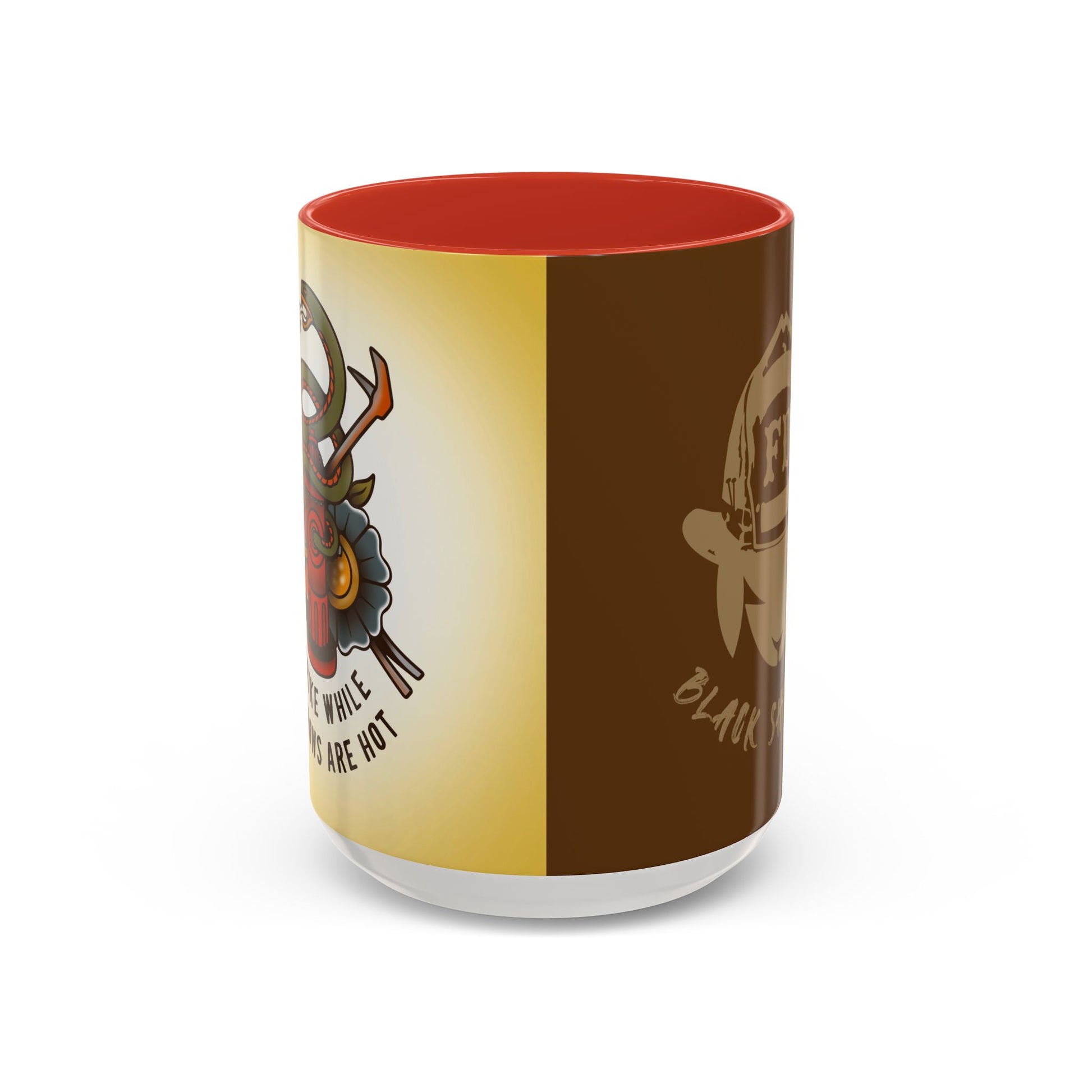 Black Sheep "Strike While The Irons Are Hot" Premo Artwork Coffee Mug (Brown/Black Accents)