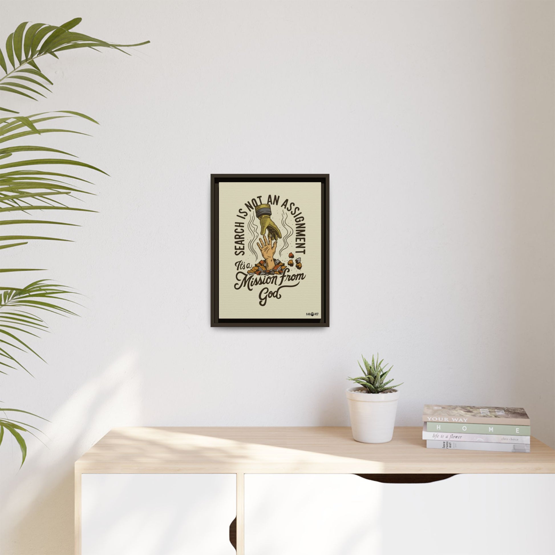 Black Sheep "More Than An Assignment" Framed Canvas Art by M.Premo