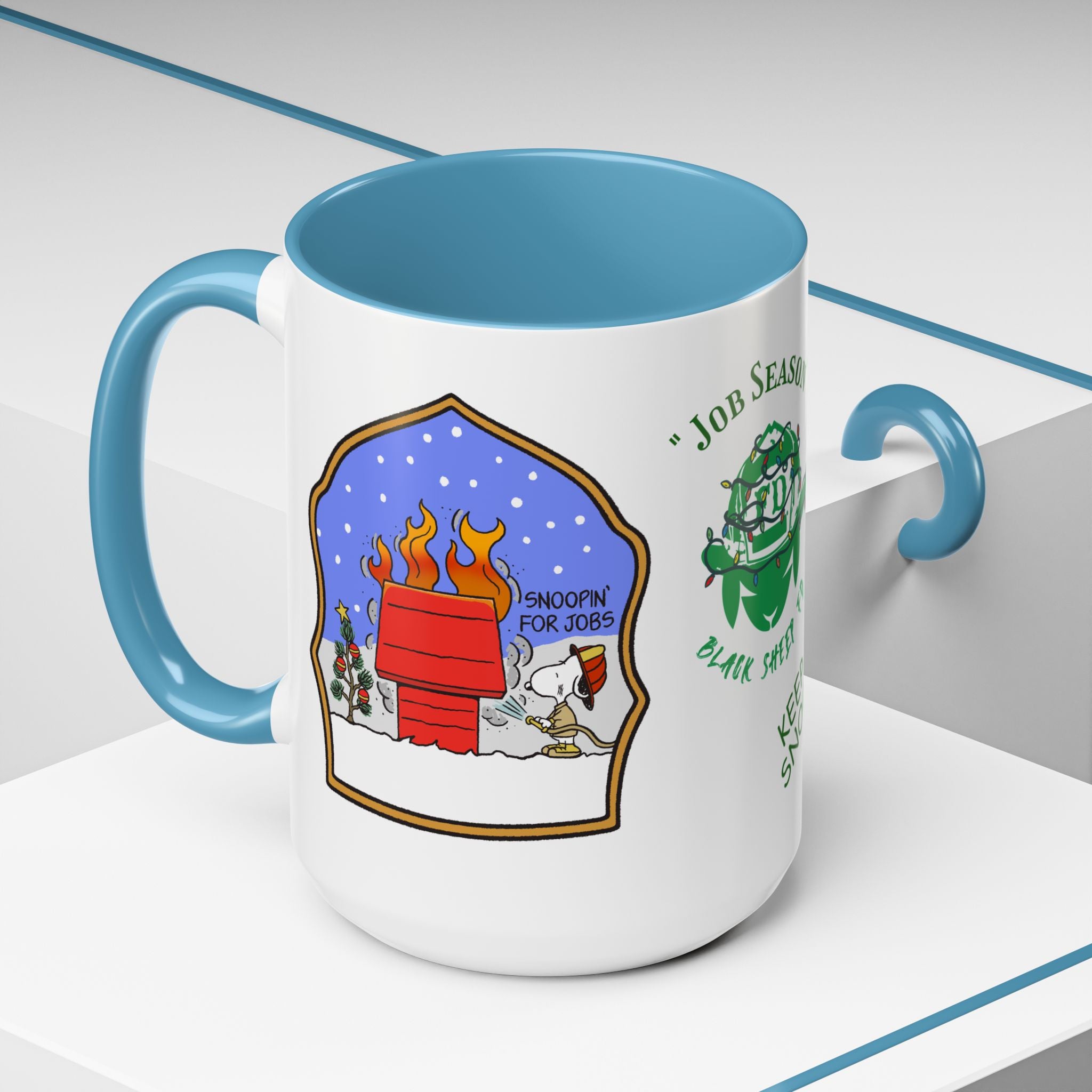 Job Season 'Keep Snoopin'' Accent Coffee Mug 15oz