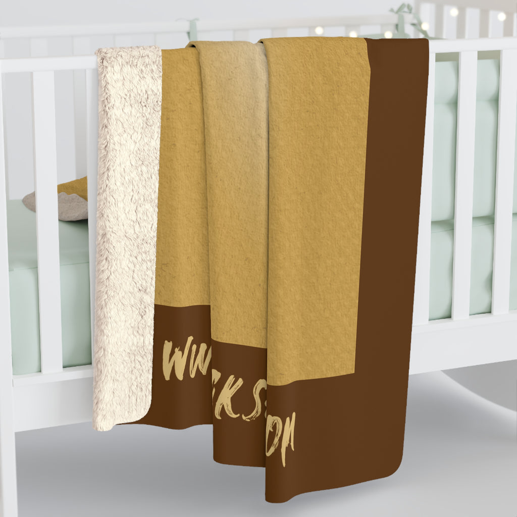 Sherpa Blanket — “Forged in the Flames” Firefighter Tattoo Style Irons