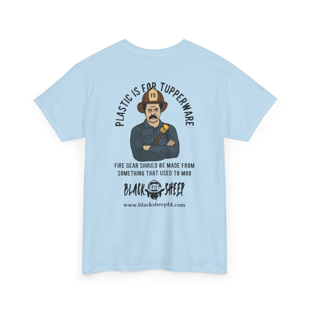 Black Sheep "Plastic Is For Tupperware" Heavy Tee