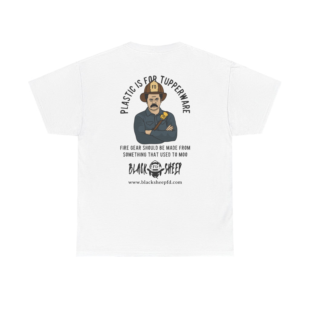 Black Sheep "Plastic Is For Tupperware" Heavy Tee