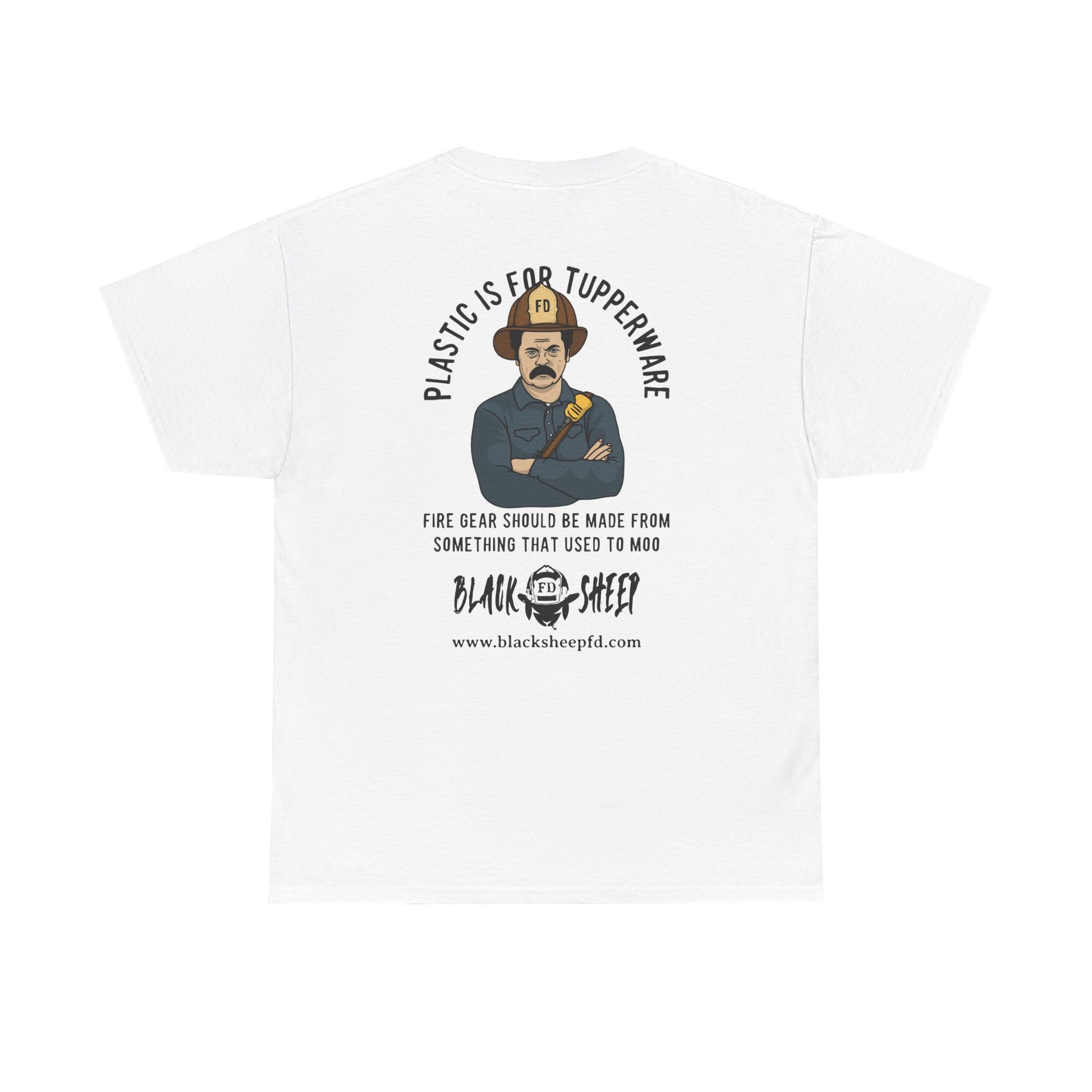Black Sheep "Plastic Is For Tupperware" Heavy Tee