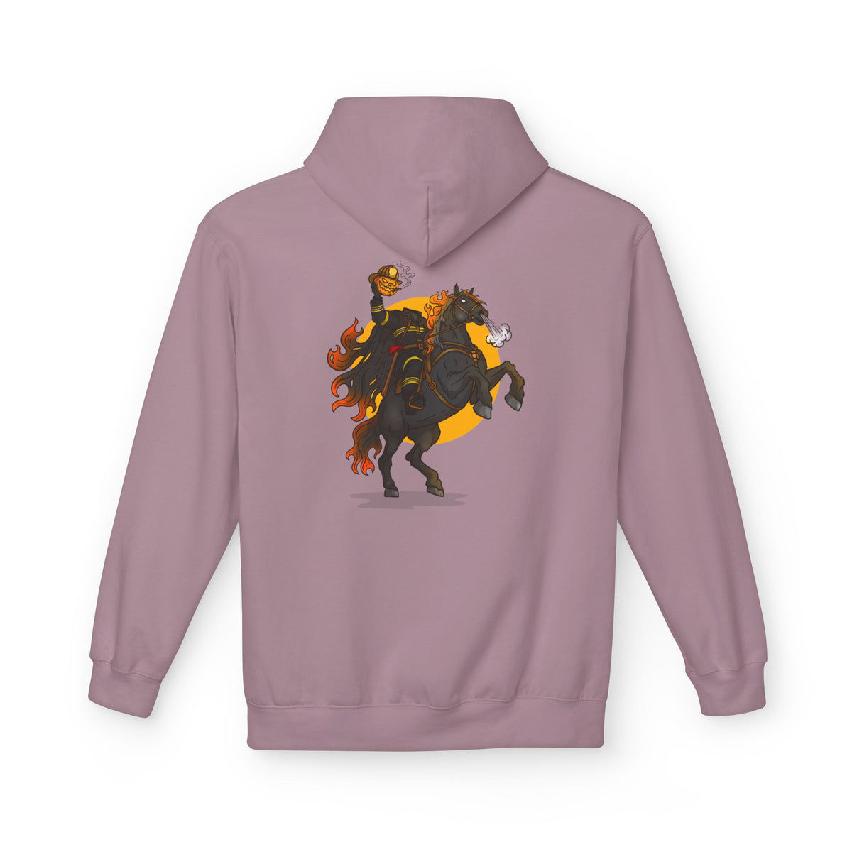 Headless Firefighter Horseman Hoodie — Halloween Horseman Graphic Pullover