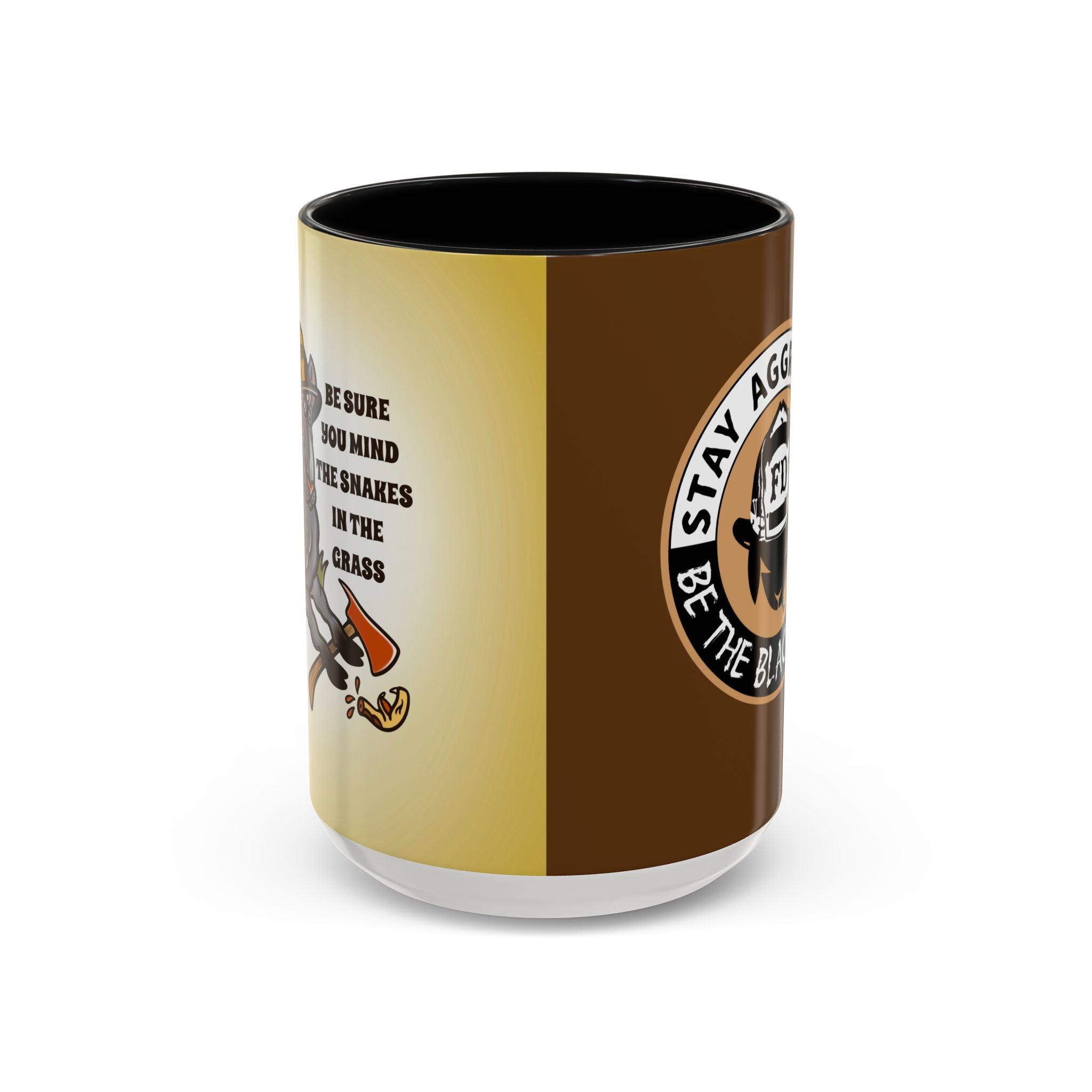 Black Sheep "Mind the Snakes" Premo Artwork Coffee Mug (Brown/Black Accents)