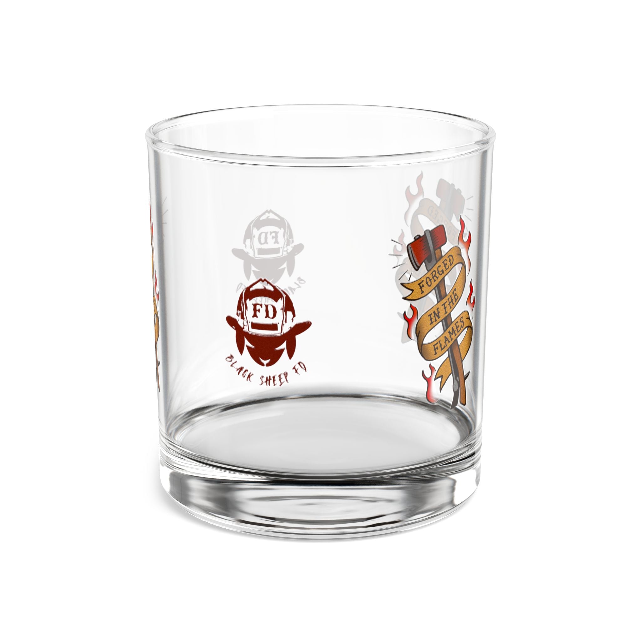 "Forged in the Flames" 10oz Rocks Glass