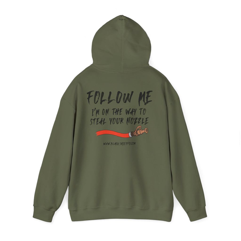 Follow Me Nozzle Steal - Black Sheep FD Hoodie