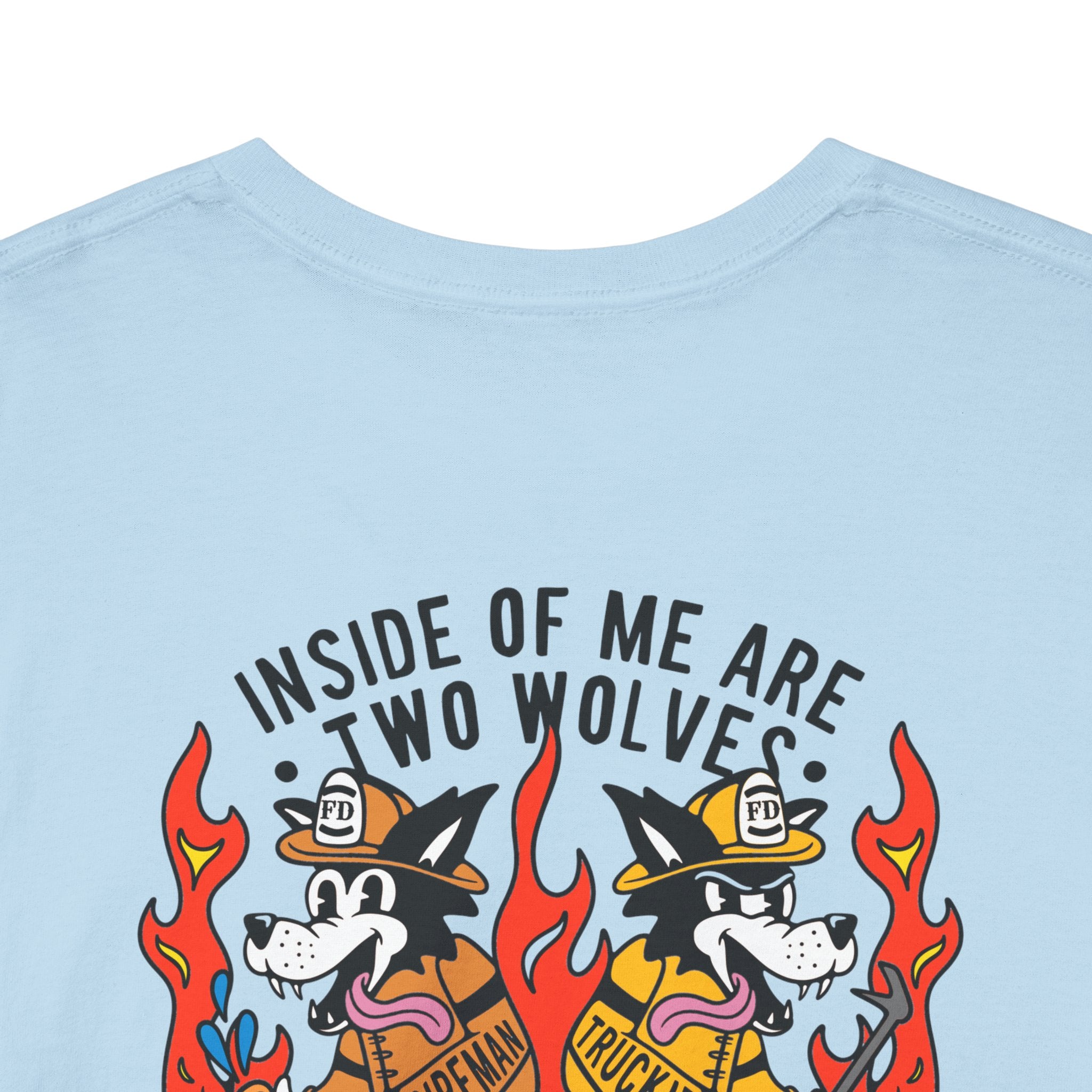"Inside of Me Are Two Wolves" Heavy Cotton Style Tee