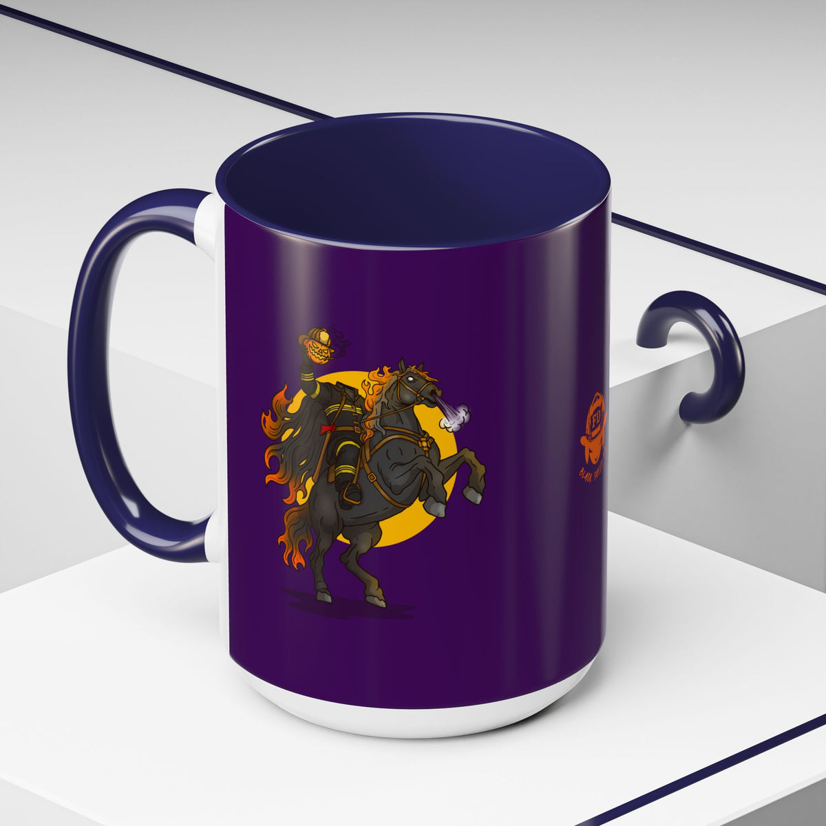 Headless Firefighter Horseman 15 oz Coffee Lover's Mug