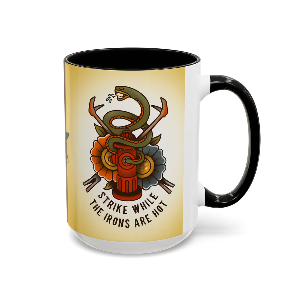 Black Sheep "Strike While The Irons Are Hot" Premo Artwork Coffee Mug (Brown/Black Accents)