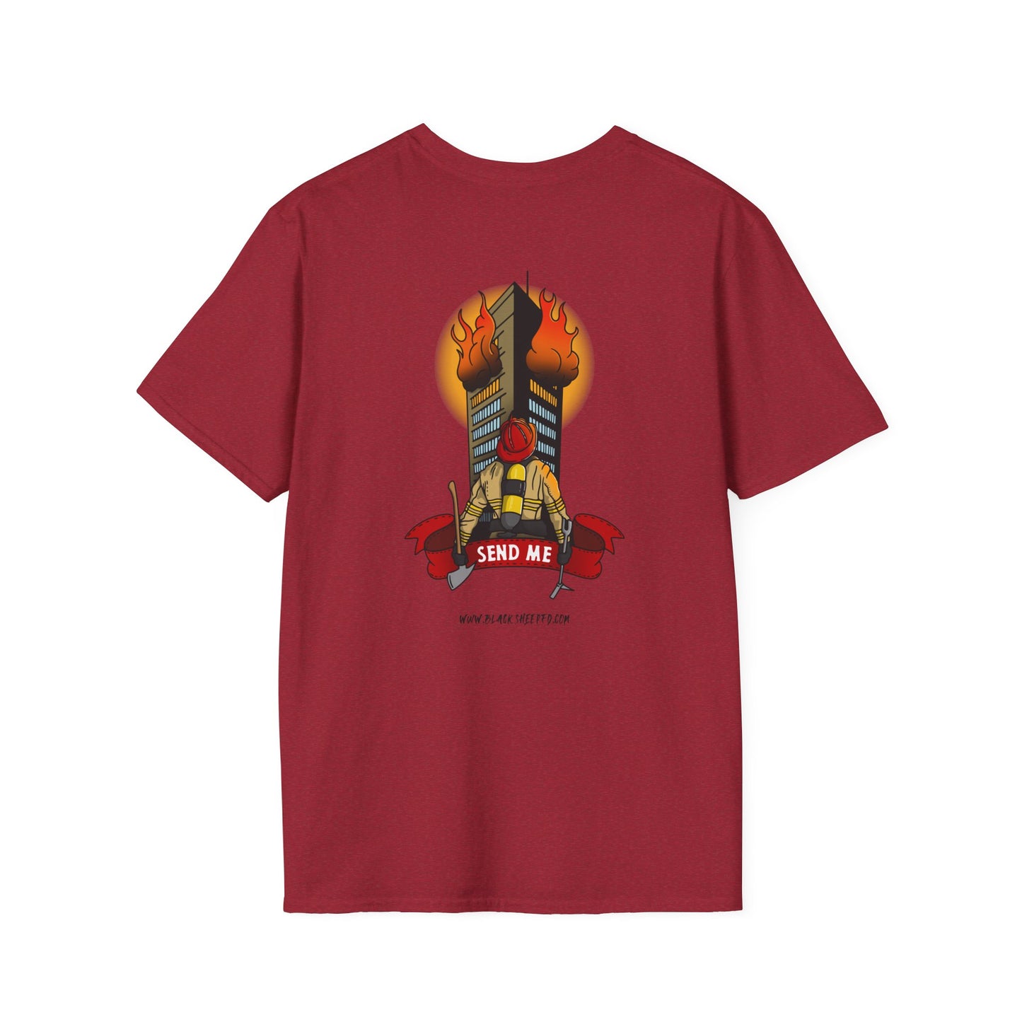 Isaiah 6:8 "Send Me" Firefighter T-Shirt