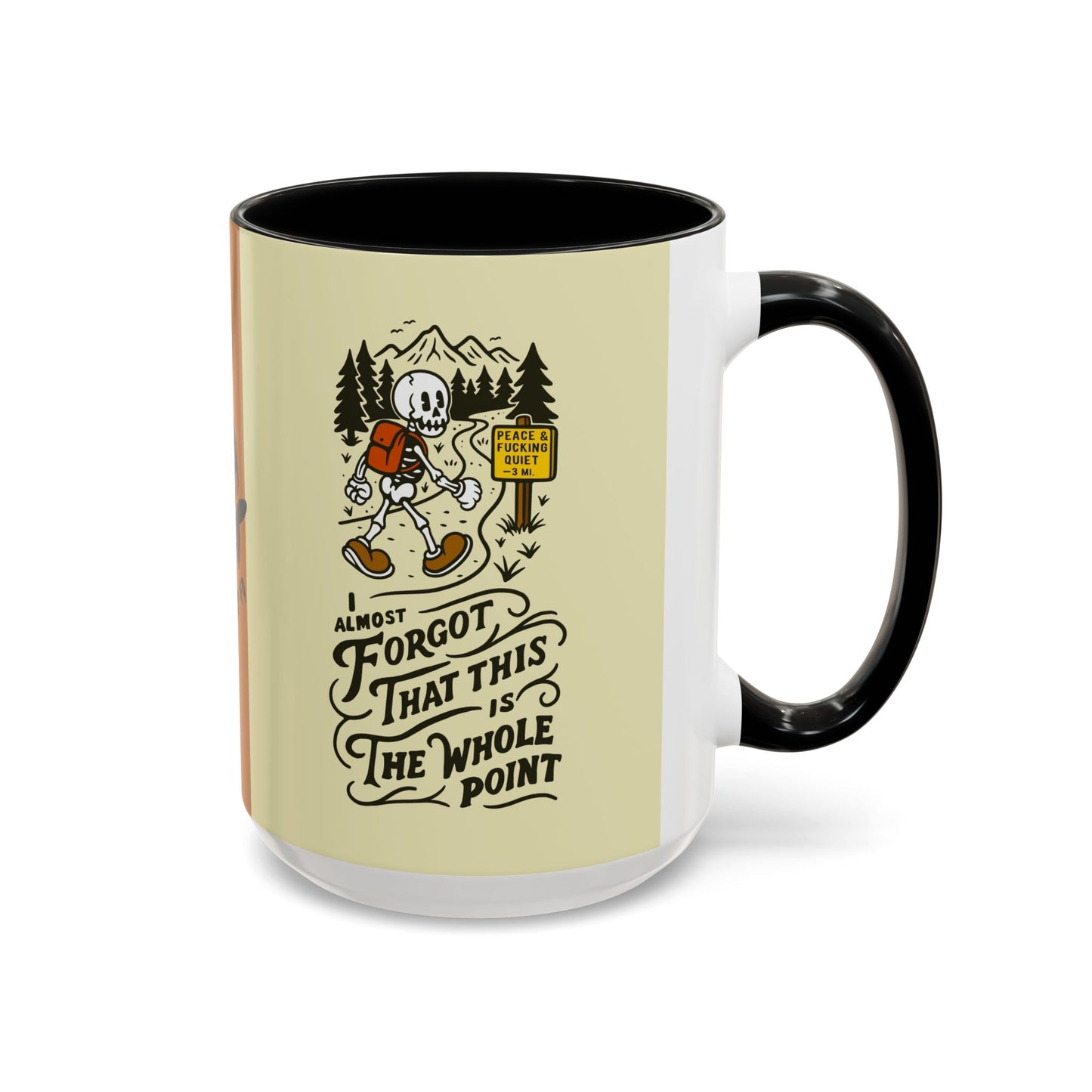 Black Sheep "Peace & Quiet" Premo Artwork Coffee Mug (Brown/Black Accents)
