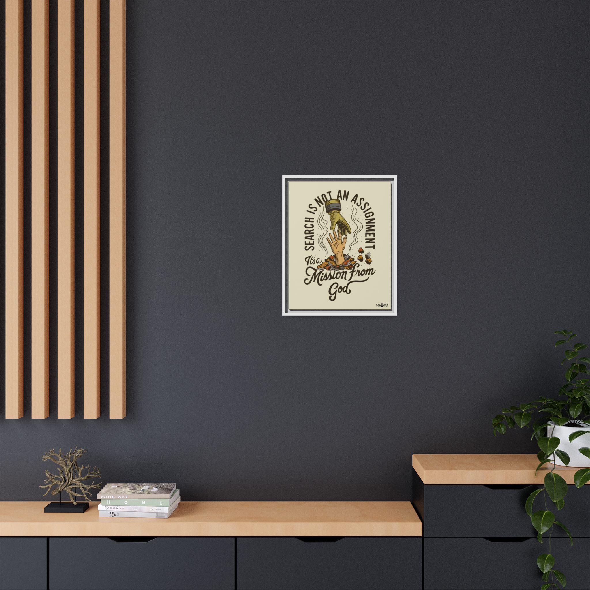 Black Sheep "More Than An Assignment" Framed Canvas Art by M.Premo