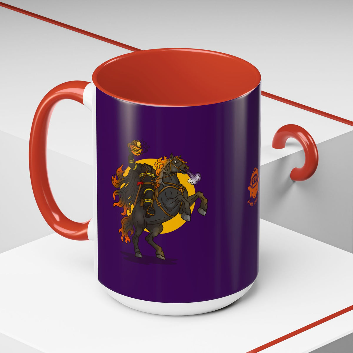 Headless Firefighter Horseman 15 oz Coffee Lover's Mug