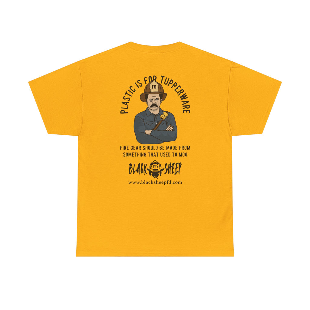 Black Sheep "Plastic Is For Tupperware" Heavy Tee