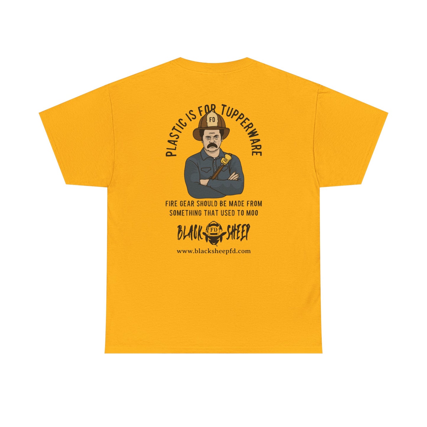 Black Sheep "Plastic Is For Tupperware" Heavy Tee