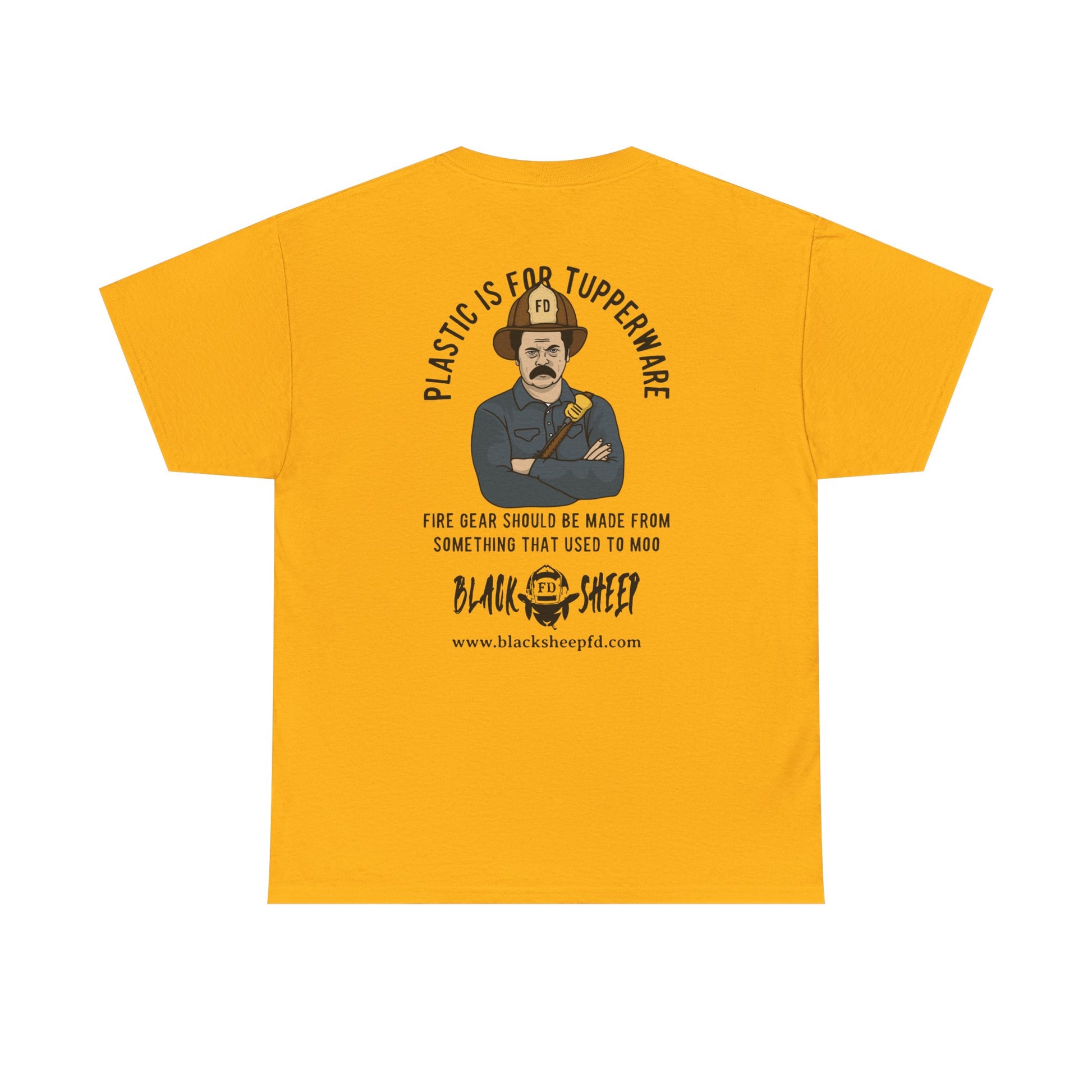 Black Sheep "Plastic Is For Tupperware" Heavy Tee
