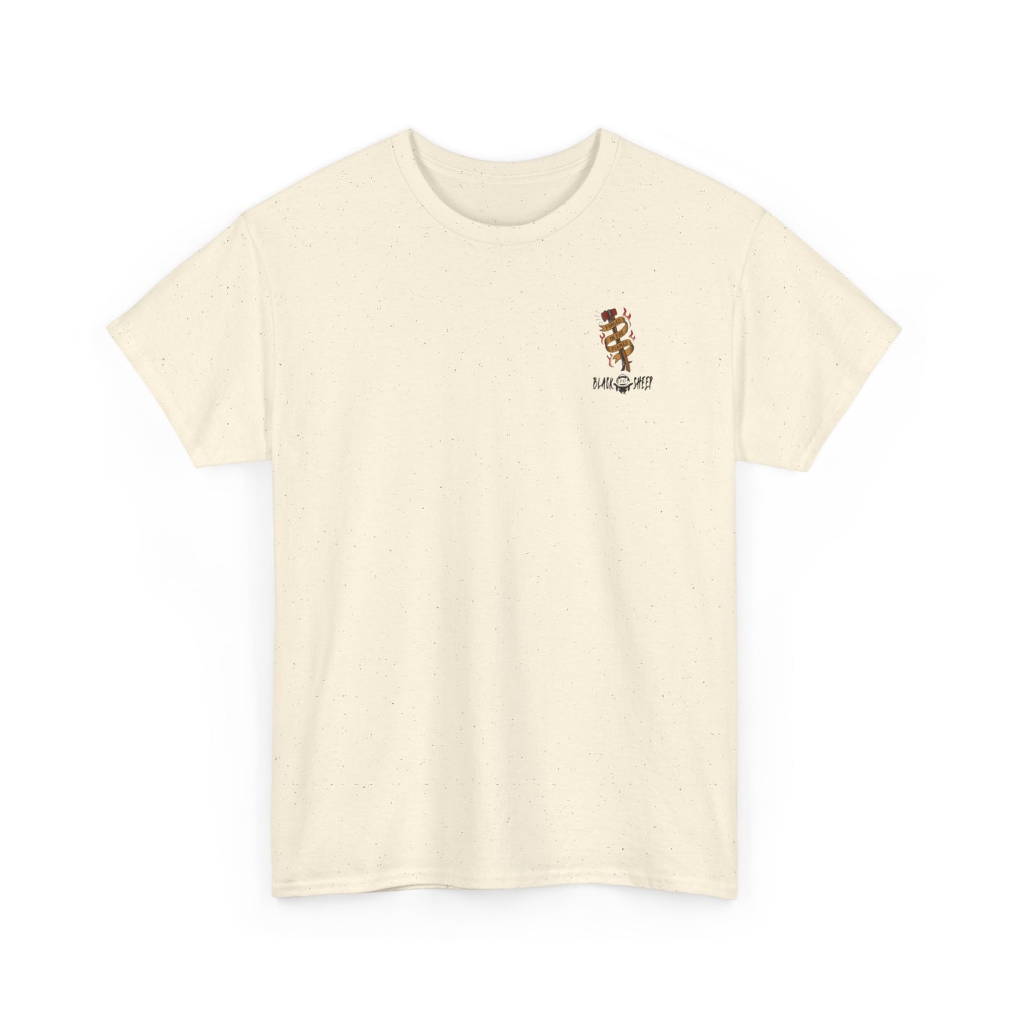 Graphic Tee — 'Forged in the Flame' Firefighter Tattoo Design