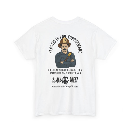 Black Sheep "Plastic Is For Tupperware" Heavy Tee