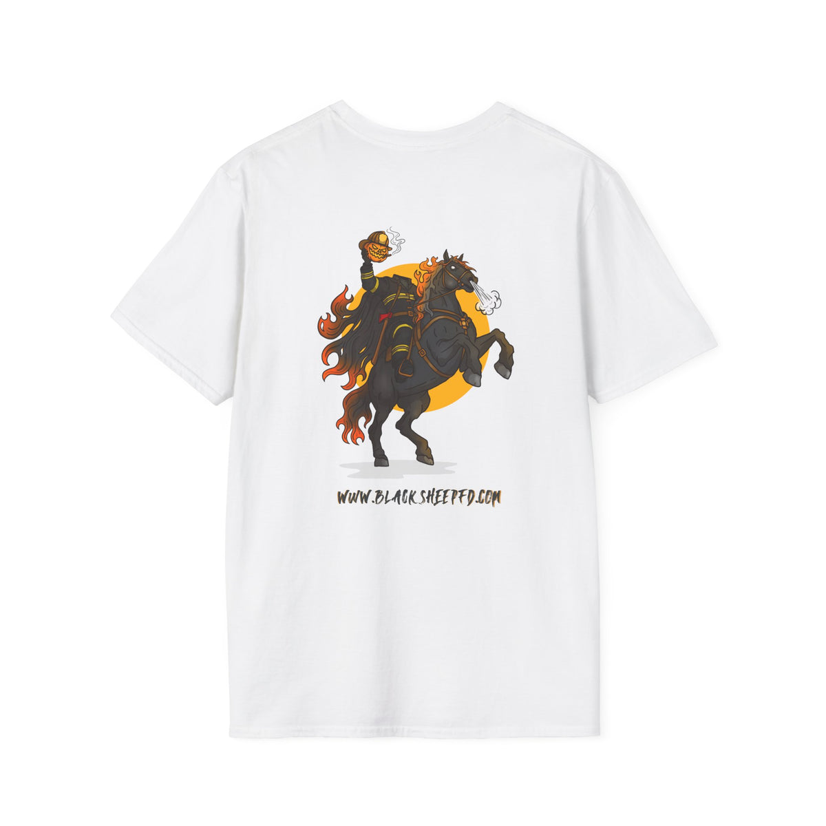 Headless Firefighter Horseman Soft-style Tee