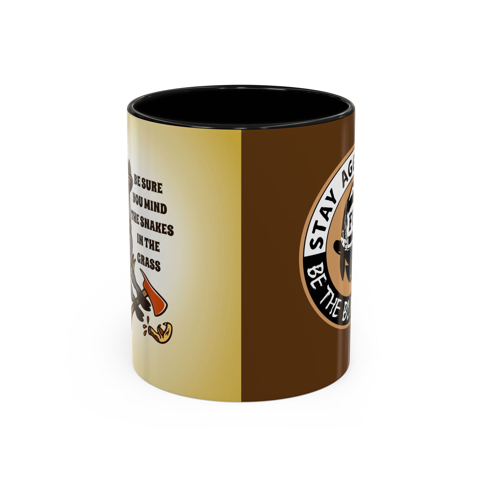 Black Sheep "Mind the Snakes" Premo Artwork Coffee Mug (Brown/Black Accents)