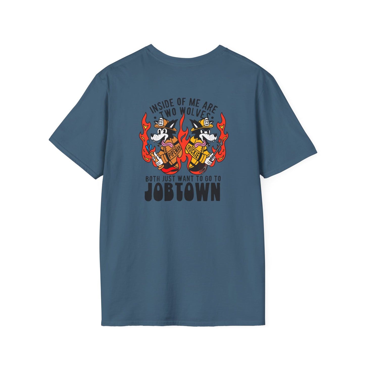 "Inside of Me Are Two Wolves," Firefighter Soft Style Tee Shirt