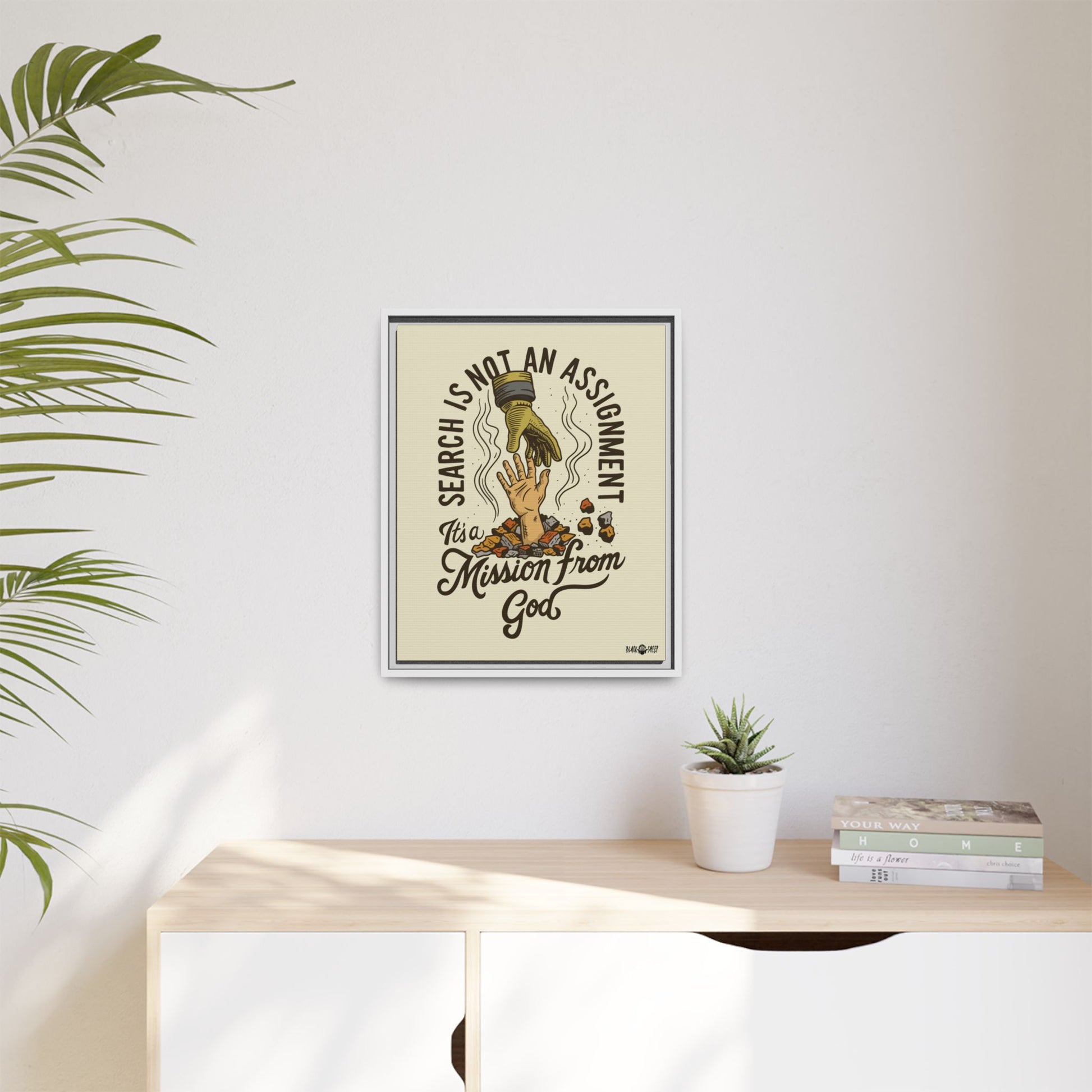 Black Sheep "More Than An Assignment" Framed Canvas Art by M.Premo