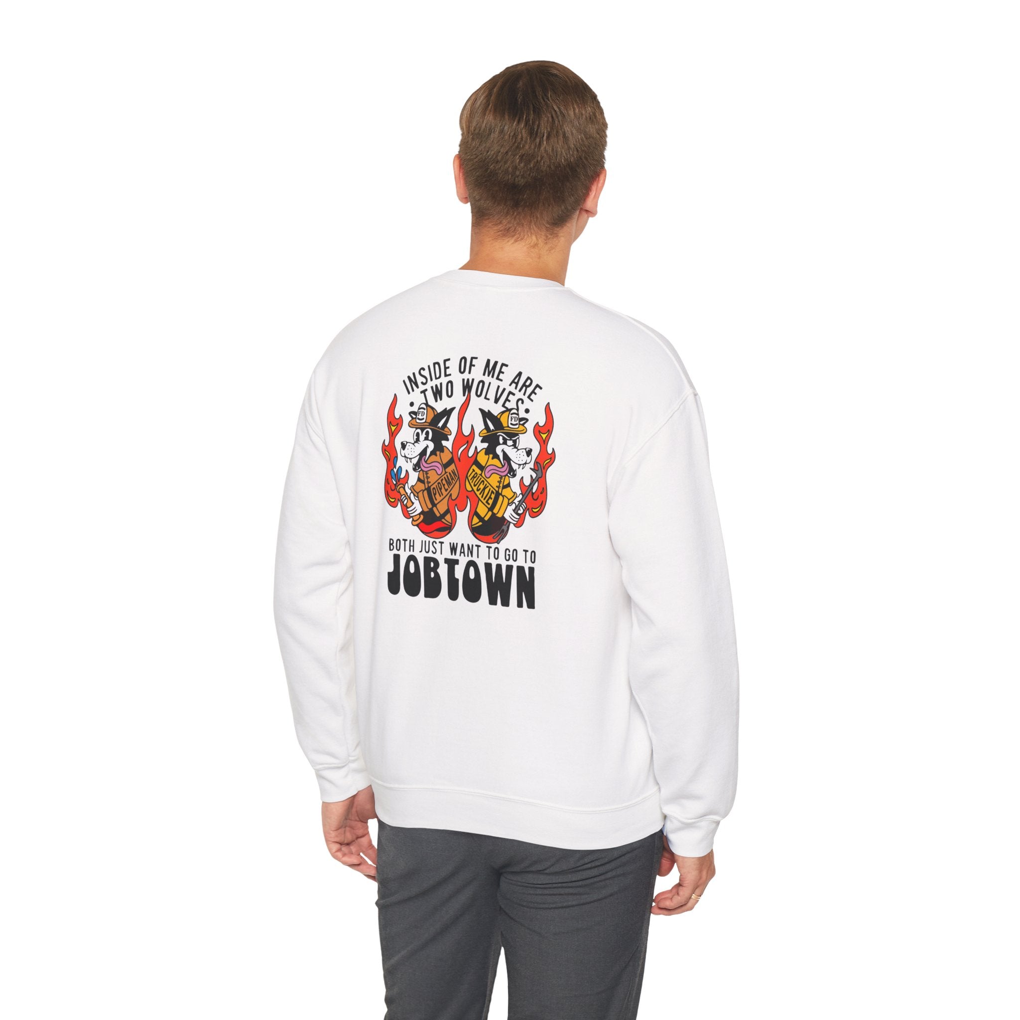 "Inside of Me Are Two Wolves" Heavy Blend™ Crewneck Sweatshirt