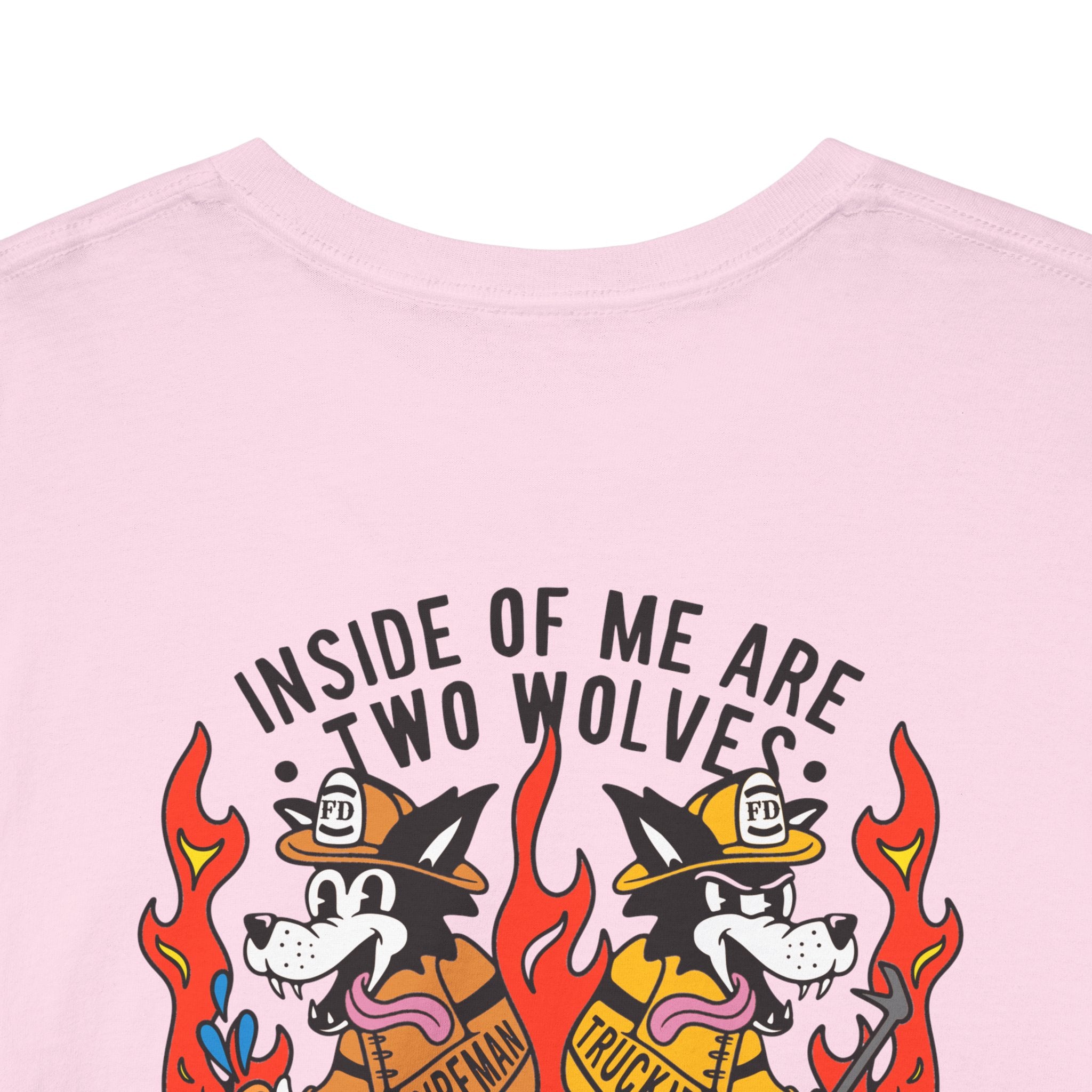 "Inside of Me Are Two Wolves" Heavy Cotton Style Tee